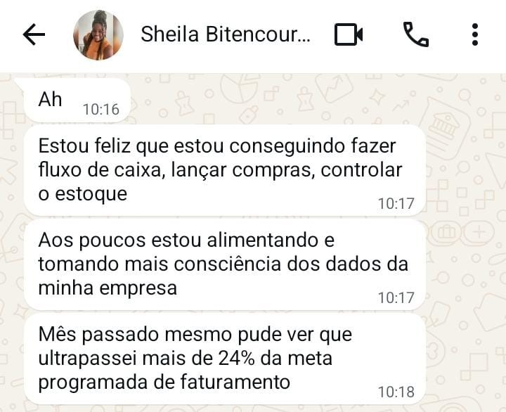 Depoimento da Sheila Bitencourt
